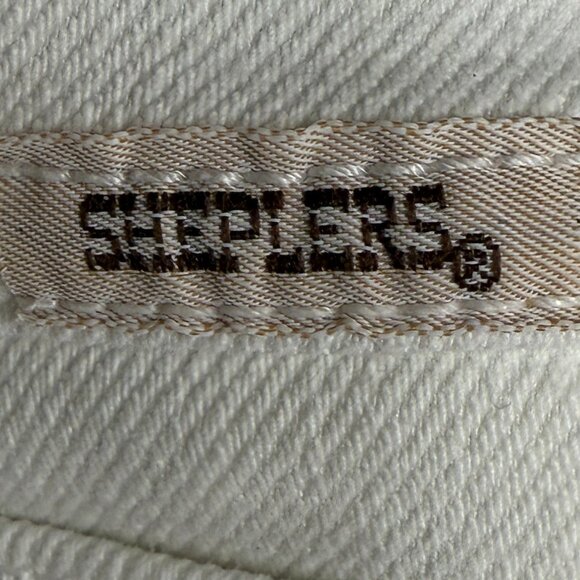 VINTAGE Women's SHEPLERS‎ High Rise Straight Leg Jeans White | Size 18 - Picture 6 of 7